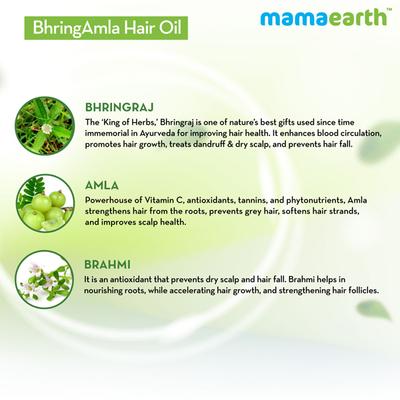 Mamaearth Hair Oil - BhringAmla 250 ml - Hair Oils