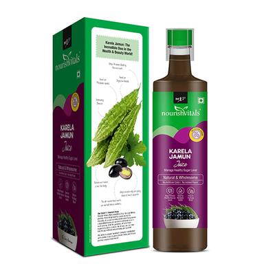 NourishVitals Karela Jamun Juice 500 ml - Ayurvedic Juices