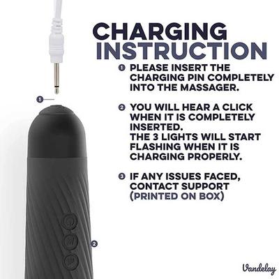 Vandelay Magic Mate Body Massager - Black - Massagers