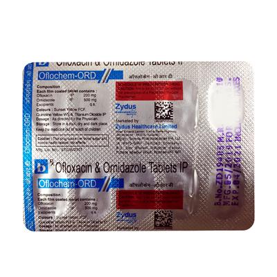 OFLOCHEM ORD Tablet 10's - Bacterial Infections-Qui