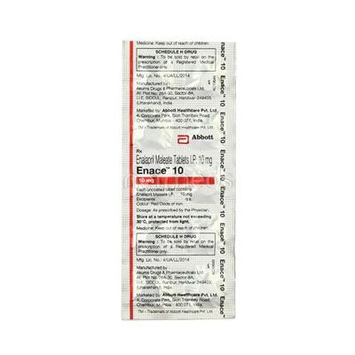 Enace 10mg Tablet 10'S - Hypertension-ACE