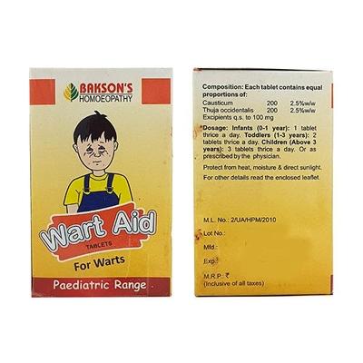 Bakson's Wart Aid Paediatric Tablet 25 gm - Speciality Medicine