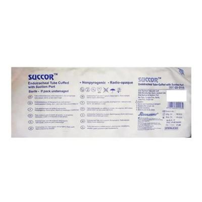 Romsons Succor Endotracheal Tube Cuffed with Suction Port (GS 2115) (Size 8.0 mm) 1's - Surgical Instruments