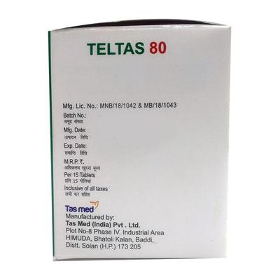 TELTAS 80 Tablet 15's - Hypertension-Ang