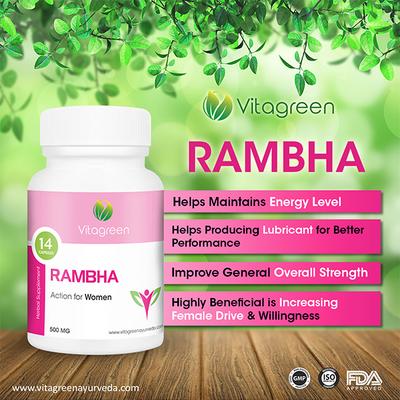VitaGreen Rambha Capsules 14's - Herbal Dietary Supplement