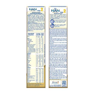 Nestle Nan Excella Pro 2 (6 Months+) Powder 400 gm (Refill Pack) - Baby And Infant Supplements