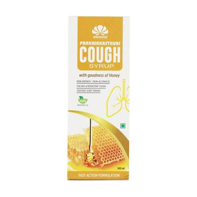 Pankajakasthuri Cough Syrup - Honey 100 ml - Cough & Cold (Ayush)
