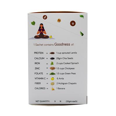 &Me Women's Daily Protein & Wellness Shake Powder - Choco Almond (Pack of 9 x 16.5 gm) - Health Products