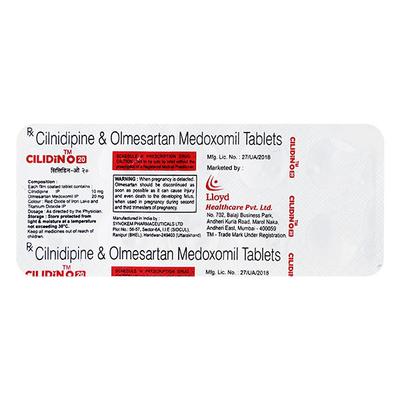 Cilidin O 20mg Tablet 10'S - Hypertension-Ana