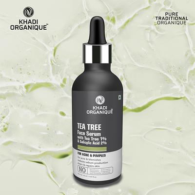 Khadi Organique Face Serum - 1% Tea Tree & 2% Slicylic Acid 30 ml - Personal Care (Ayush)