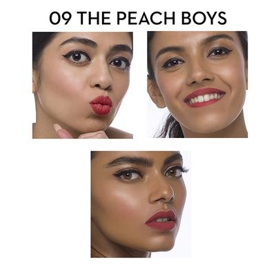 SUGAR Cosmetics Matte Attack The Peach Boys (Midtoned Peach with hints of red and brown) 2 gm - Lipsticks