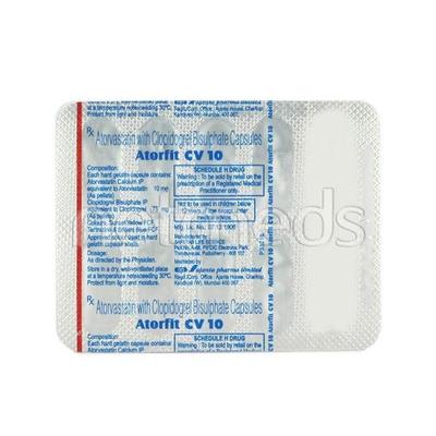 Atorfit CV 10mg Capsule 10'S - High Cholesterol-Dys