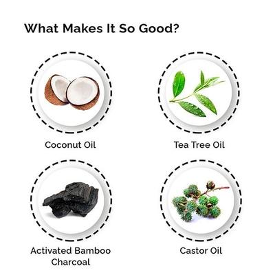 Greenberry Organics Soap Brick - Detox Charcoal & Tea Tree Oil 150 gm - Soaps