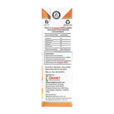 Coslyte Rtd Orange Flavour Liquid 200ml - Supplements-Ele