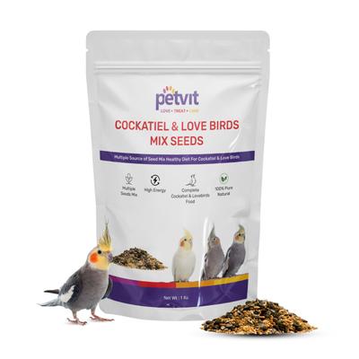Petvit Bird Food for Cockatiel & Lovebirds Mixed Seed 1000 gm - Petfood