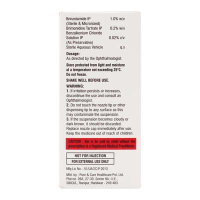 BRINZEMIC B Eye Drops 5ml - Glaucoma-Ant