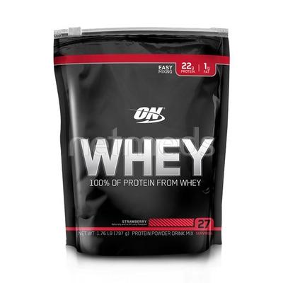 Optimum Nutrition (ON) Whey Powder - Strawberry Flavour 1.76 lb - Whey Proteins