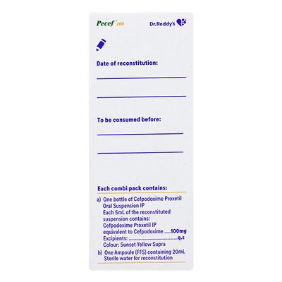Pecef 100mg Suspension 30ml - Bacterial Infections-Cep