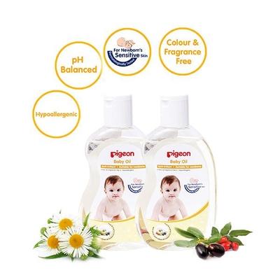Pigeon Baby Oil 200 ml Combo 50 gm - Creams, Lotions & Oils