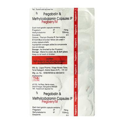 PREGBERRY M Capsule 10's - Neuropathic Pain-Dru