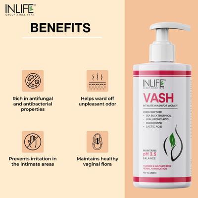 INLIFE Vash Intimate Vaginal Wash for Women 200 ml - Intimate Care