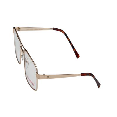 Vision Express 29450 Gold Rectangle Eyeglasses (Including Anti-Reflective Coating Lens) 1's - Wearables Eye Glasses
