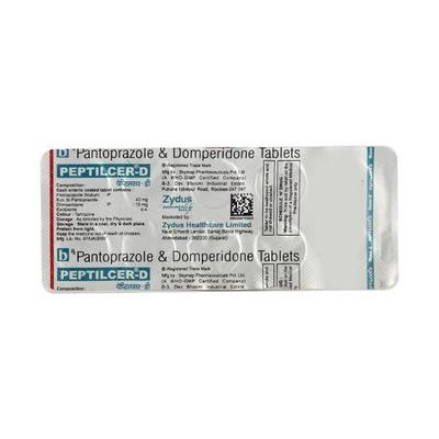 Peptilcer D 10/40mg Tablet 10'S - Ulcer/Reflux/Flatulence-Aaa