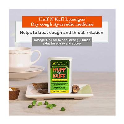 Dr.Vaidya's Huff N Kuff Lozenges 50's - Cough & Cold (Ayush)