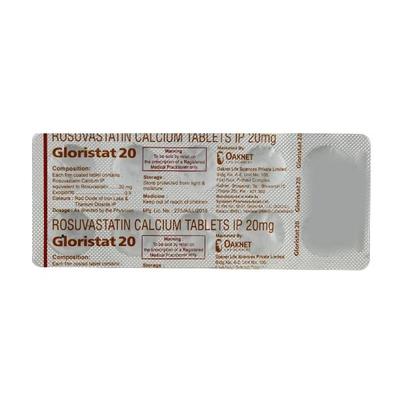 Gloristat 20mg Tablet 10'S - High Cholesterol-Dys