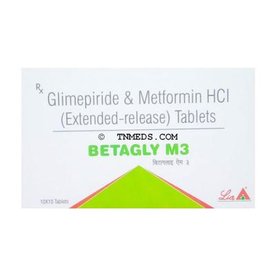 BETAGLY M 3mg Tablet 10's - Diabetes-Ant
