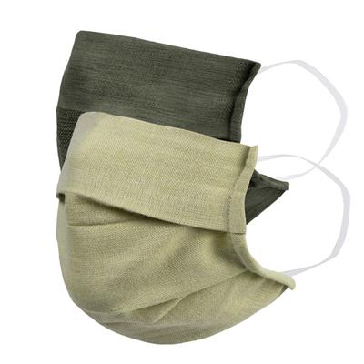 Faballey Sage 2 Ply Pleated Reusable Mask Set (2 Pcs) - Face Mask
