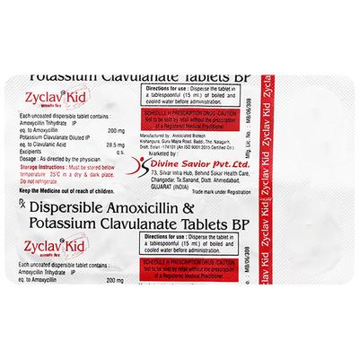 ZYCLAV KID Tablet 10's - Bacterial Infections-Pen