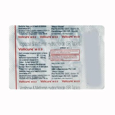 Volicure M 0.3 Tablet 10'S - Diabetes-Ant