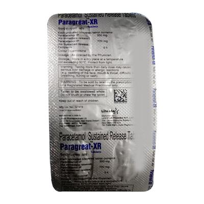 Paragreat XR Tablet 6'S - Fever-Ana