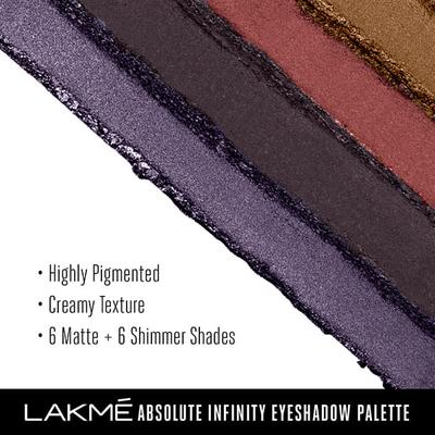 Lakme Absolute Infinity Eye Shadow Palette Midnight Magic 12 Gm - Night Cream