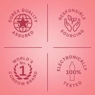 Durex Extra Thin Condoms - Wild Strawberry 10's - Plain/Flavoured Condoms