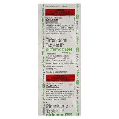 PIRFEMAC 400 Tablet 10's - Idiopathic Pulmonary Fibrosis