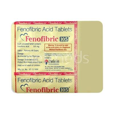 Fenofibric 105mg Tablet 10'S - High Cholesterol-Dys
