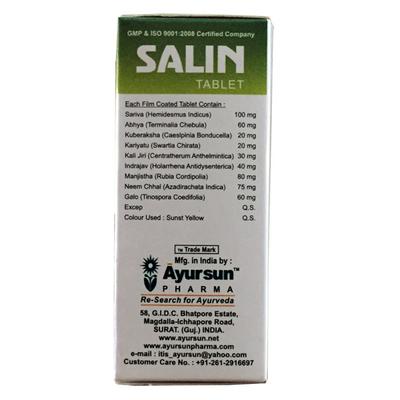 Ayursun Salin Tablet (Pack of 5 x 30's) - Speciality Medicines
