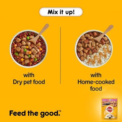 Pedigree Puppy Chicken Chunks in Gravy (Pack of 70gm x 15) 1050 gm - Petfood