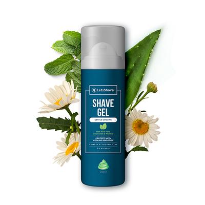 LetsShave Shave Gel - Gentle Cooling 200 ml - Shaving Gels