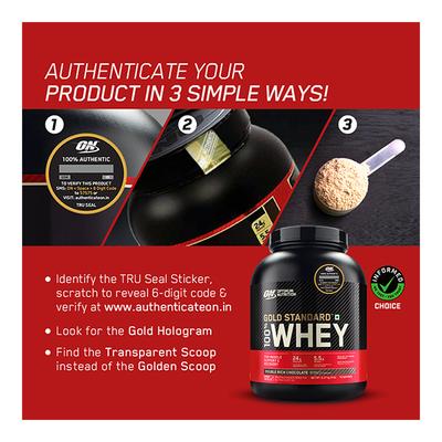 Optimum Nutrition (ON) 100% Whey Gold Standard Powder - Double Rich Chocolate 4 kg - Whey Proteins