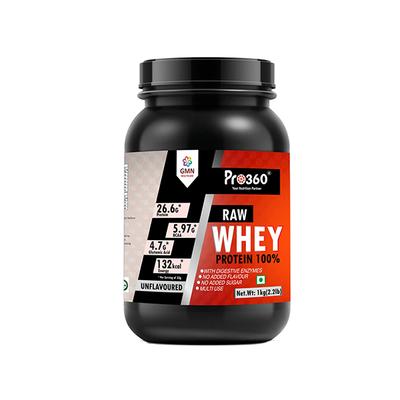 Pro360 Raw Whey Protein Powder - Unflavoured 1 kg - Whey Proteins
