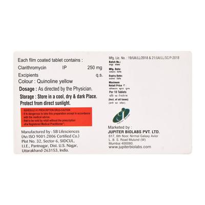 CLYARA 250 Tablet 10's - Bacterial Infections-Mac