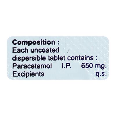 ONMOL 650 Dispersible Tablet 10's - Fever-Ana