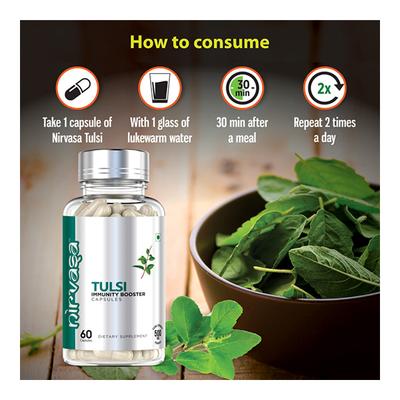 Nirvasa Tulsi Immunity Booster Capsule 60's - Vitamin C
