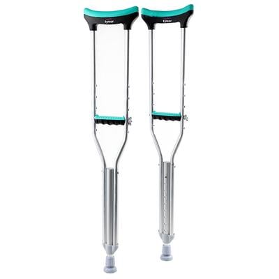Tynor Auxiliary Crutch (M) (L 21) - Silver - Wheelchairs & Walking Sticks