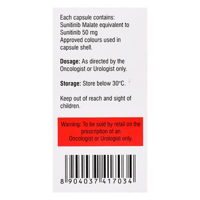 SUTINAT 50 Capsule 28's - Cancer Oncology-Tar