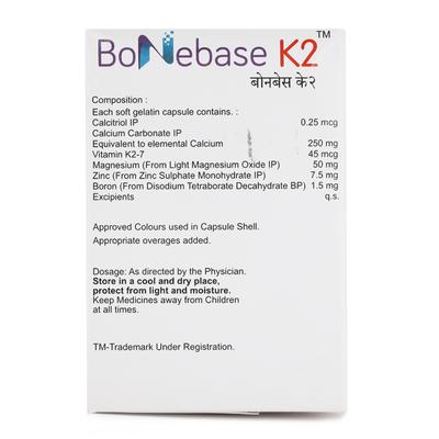 BONEBASE K2 Capsule 10's - Supplements-Vam