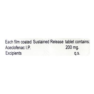 Freenac SR 200mg Tablet 10'S - Pain relief-Ano